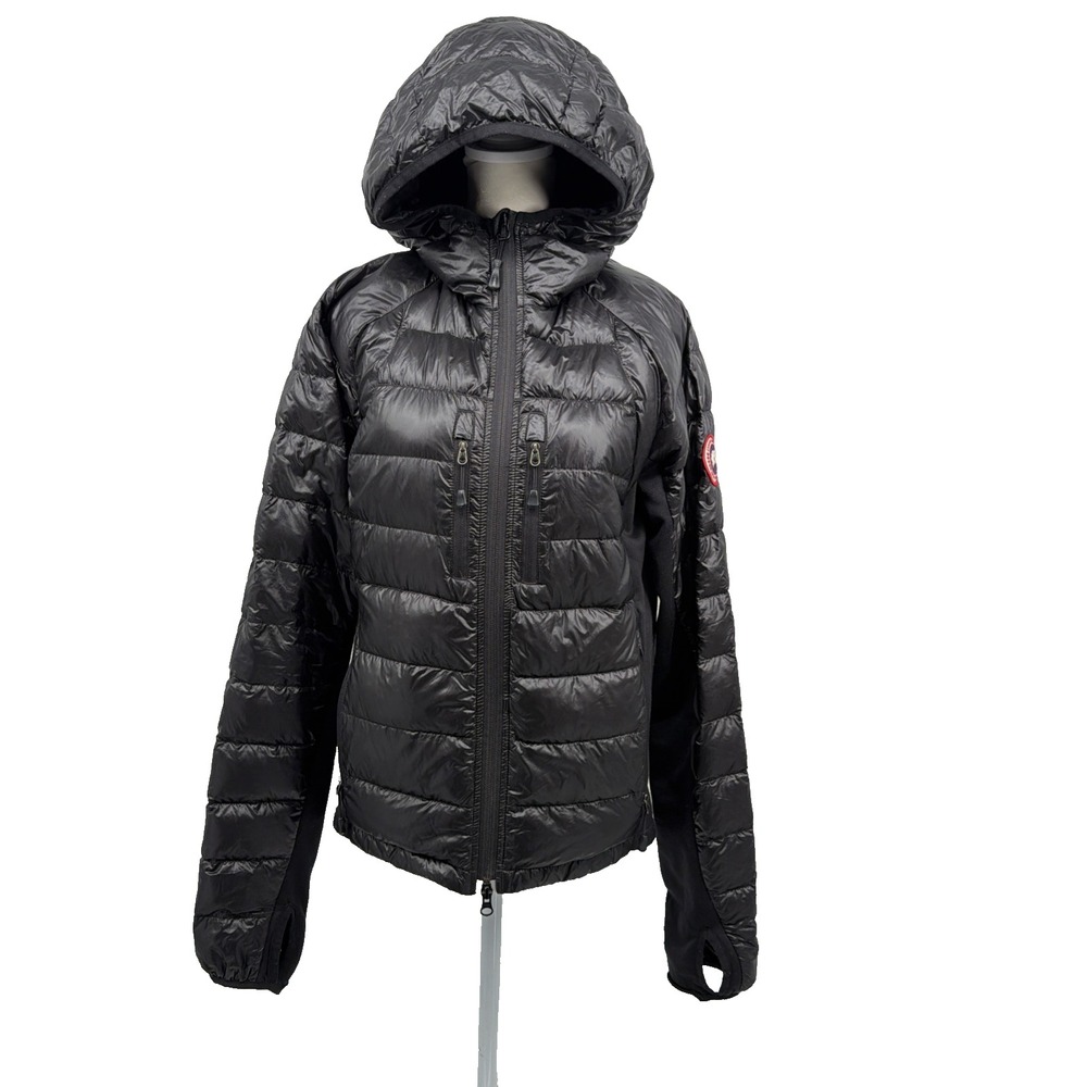 Canada Goose HyBridge Lite Hoodie Jacket Lightweight Blk Down Puffer Mens Small